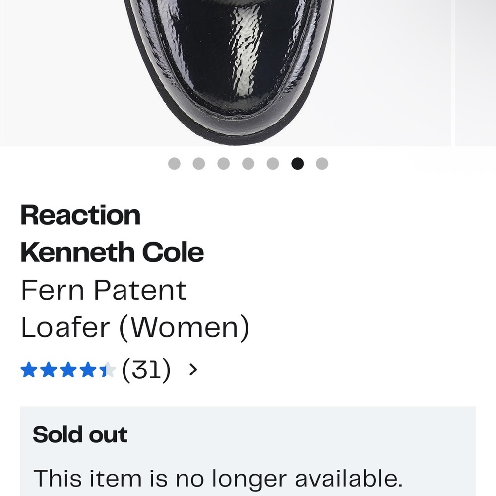 Fern Patent Loafer Kenneth Cole Reaction - Women’s black patent loafers size 6 - Picture 6 of 9